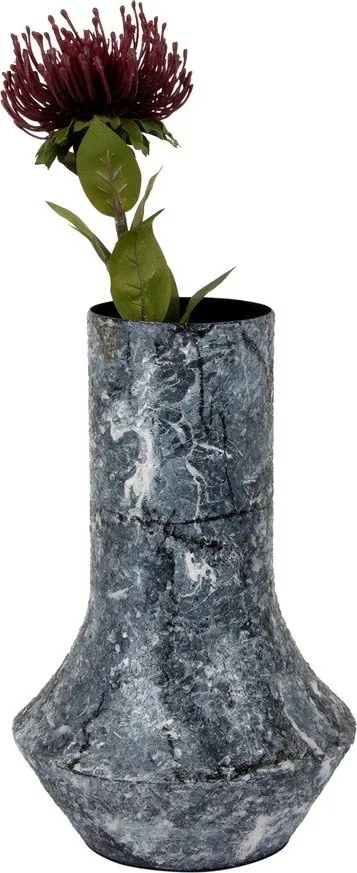 Vaso nero (altezza totale 31 cm) Mosaic Marble – PT LIVING