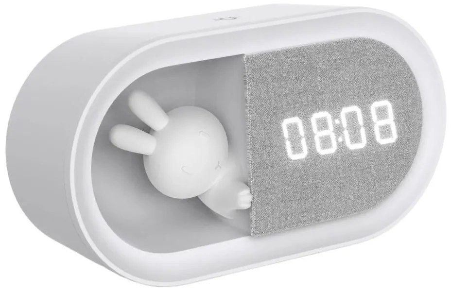 LED Piccola lampada notturna dimmerabile con sveglia BUNNY LED/1,2W/5V 3000K