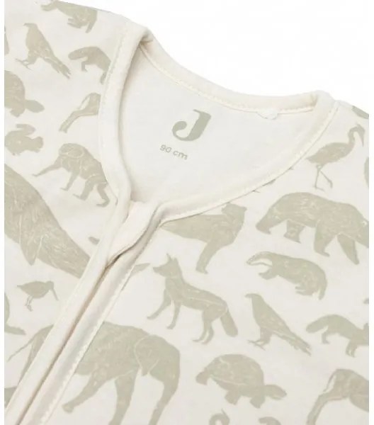 Jollein - Sacco a pelo 2in1 6-18 mesi 3 TOG Animals Olive Green