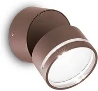 Applique Moderna Round Omega Metallo Coffee Led 7W 4000K Luce Naturale