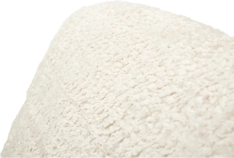 Poltrona bianca allungabile con rivestimento in bouclé Faster – Mauro Ferretti