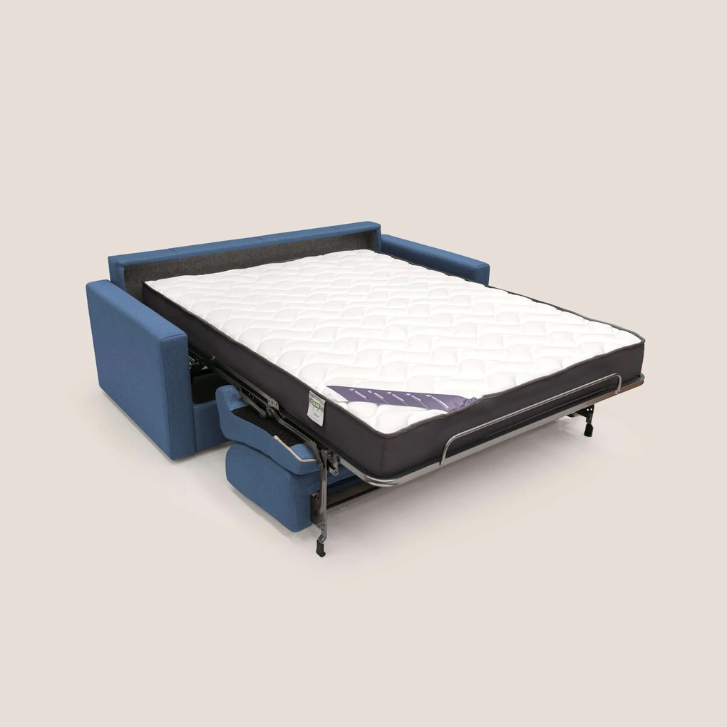 Chris Divano letto matrimoniale in tessuto impermeabile T13 blu