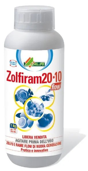 Concime fogliare a base di manganese, rame e zolfo Zolfiram 20-10 Flow AL.FE