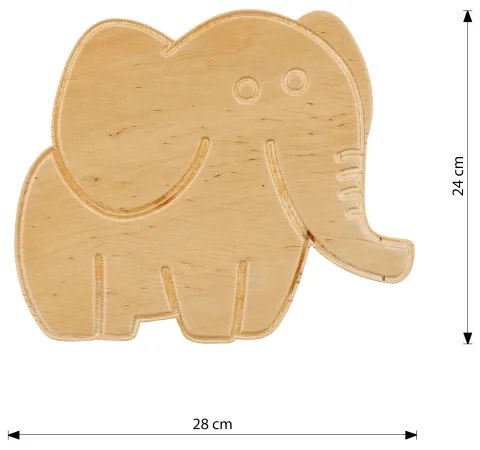 Applique per bambini SAFARI 1xE14/10W/230V elefante