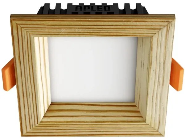 APLED -Lampada LED SQUARE WOODLINE LED/6W/230V 3000K 12x12 cm pino legno solido
