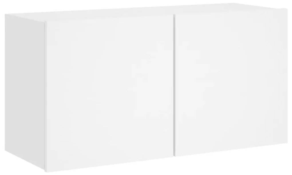 Mobile tv a parete bianco 80x30x41 cm