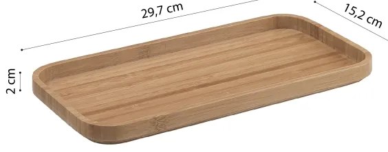 Gedy - Vassoio da bagno NINFEA bambù