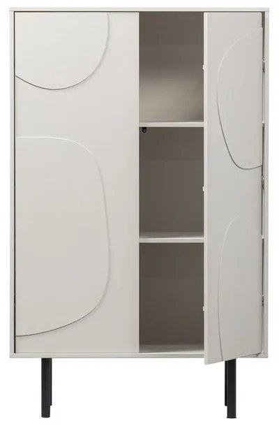 Mobile in legno di pino grigio chiaro 85x135 cm Cadiz - WOOOD