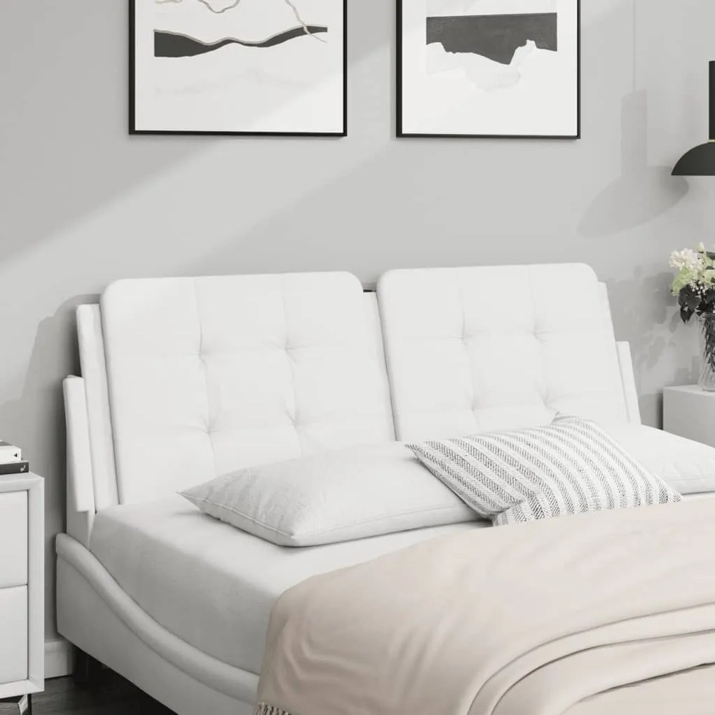Cuscino Testiera Bianco 120 Cm İn Similpelle /