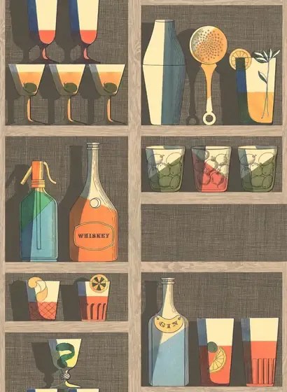 Cole & Son Carta da parati Cocktails - Multi