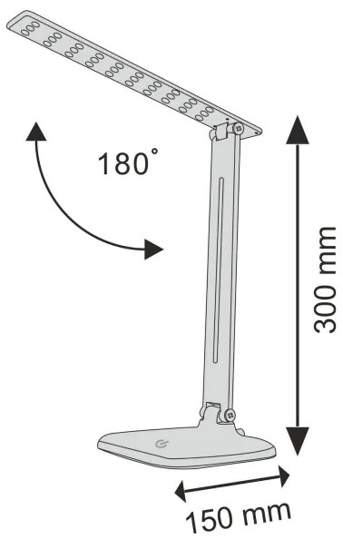 Lampada da tavolo LED dimmerabile con funzione Touch JOWI LED/8W/230V bianco