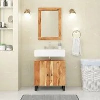 Set Mobili da Bagno 2pz in Legno Massello di Acacia 3200634