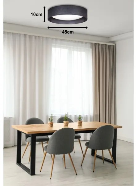 Duolla - Plafoniera LED ROLLER LED/24W/230V diametro 45 cm antracite