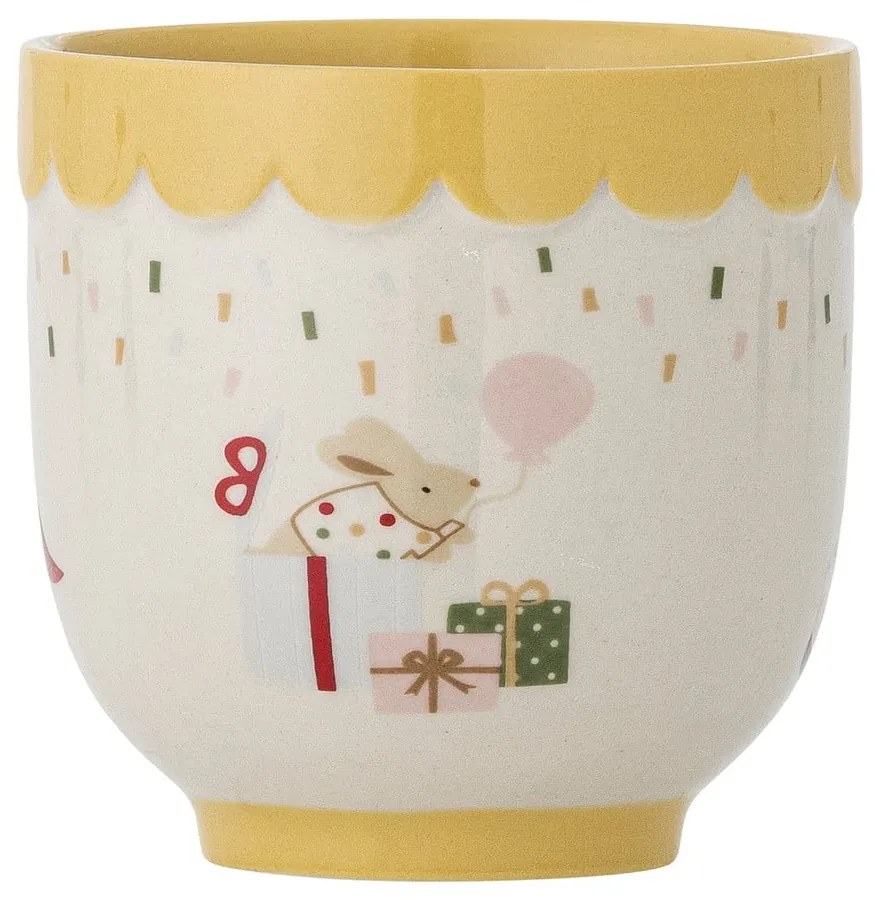 Tazza per bambini gialla e color crema in gres 150 ml Celebrate – Bloomingville Mini