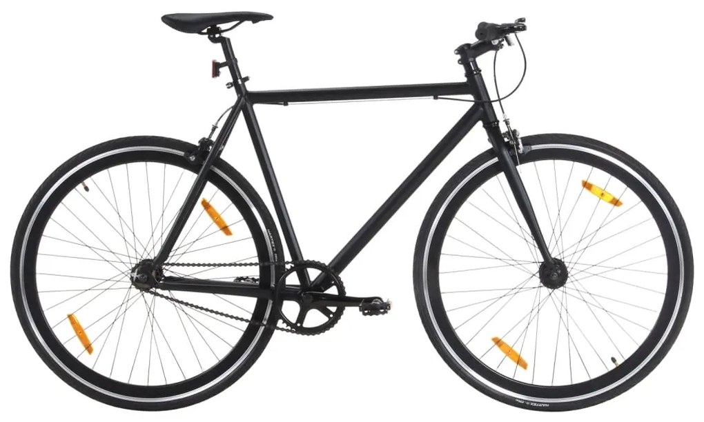 Bicicletta A Scatto Fisso Nera 700c 59 Cm /