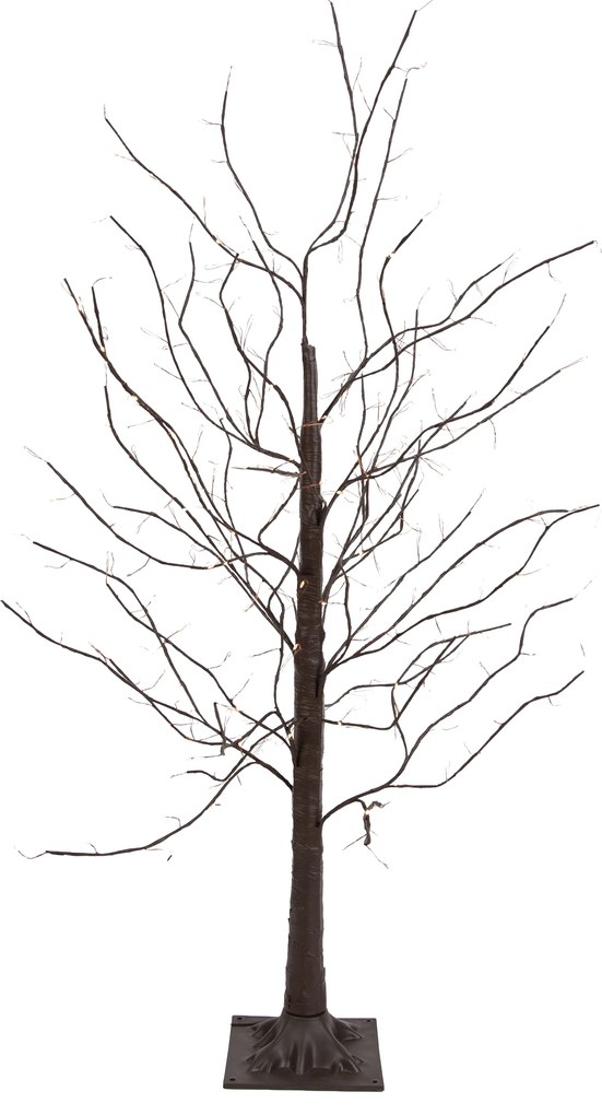 Lampada da terra natalizia albero marrone 120 cm con LED e timer IP44 - Ki