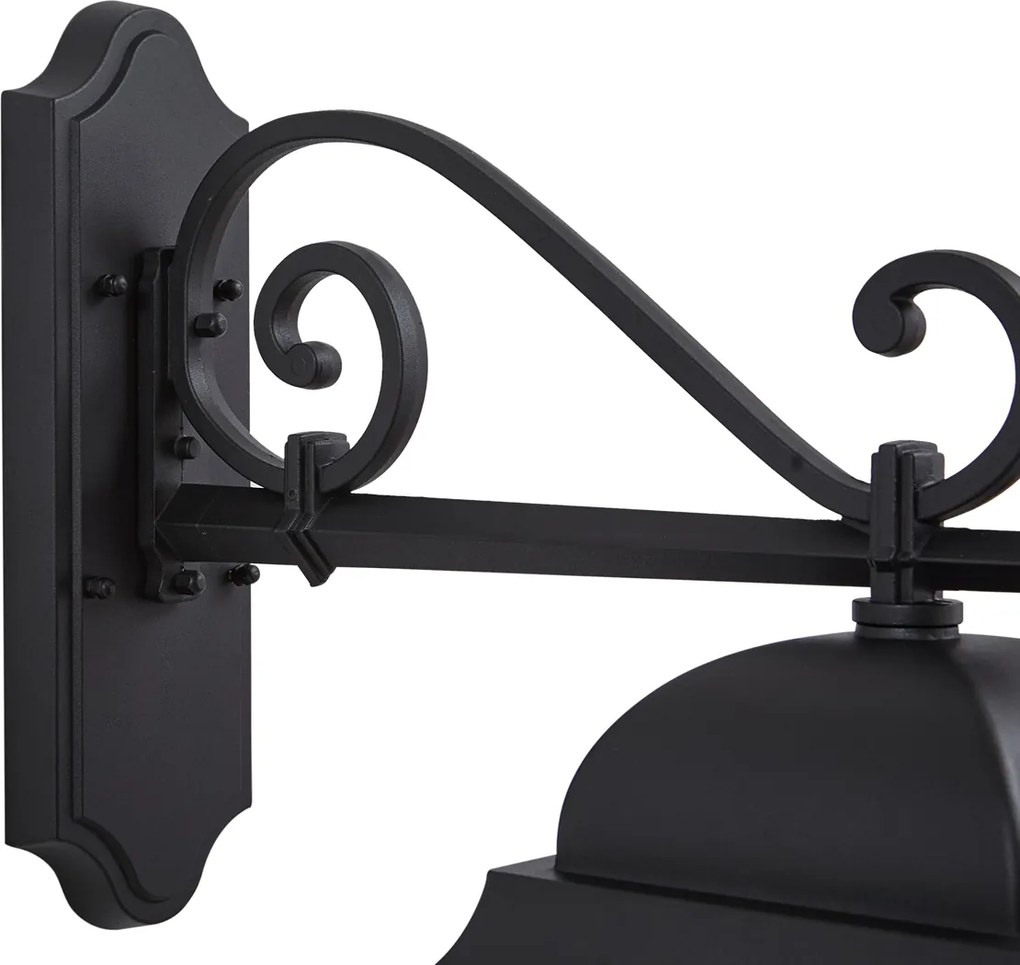Lanterna da parete classica da esterno nera IP44 - Big