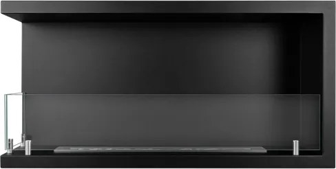 Camino a bioetanolo da incasso ad angolo biocamino angolare 90x45 cm SUTRI 90 SX