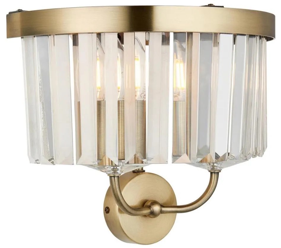 Endon 106450 - Applique CHESTERFIELD 2xE14/6W/230V ottone