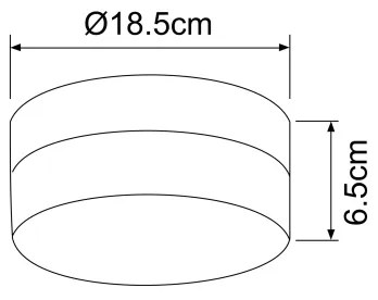 GLOBO 48401 - Plafoniera OPAL 1xE27/40W