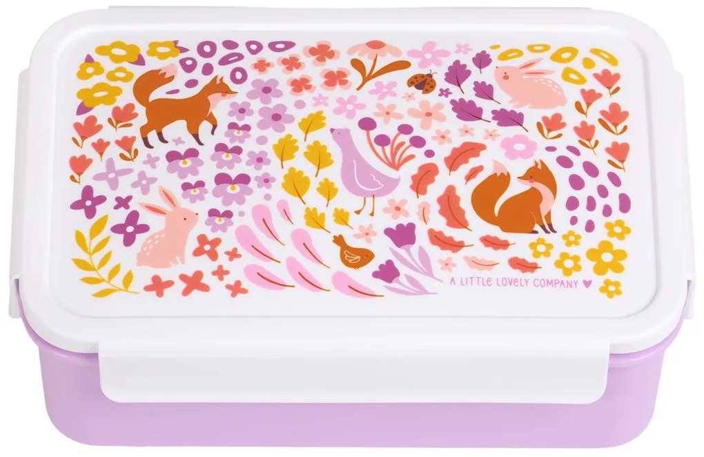 A Little Lovely Company - scatola merenda - giardino fiorito