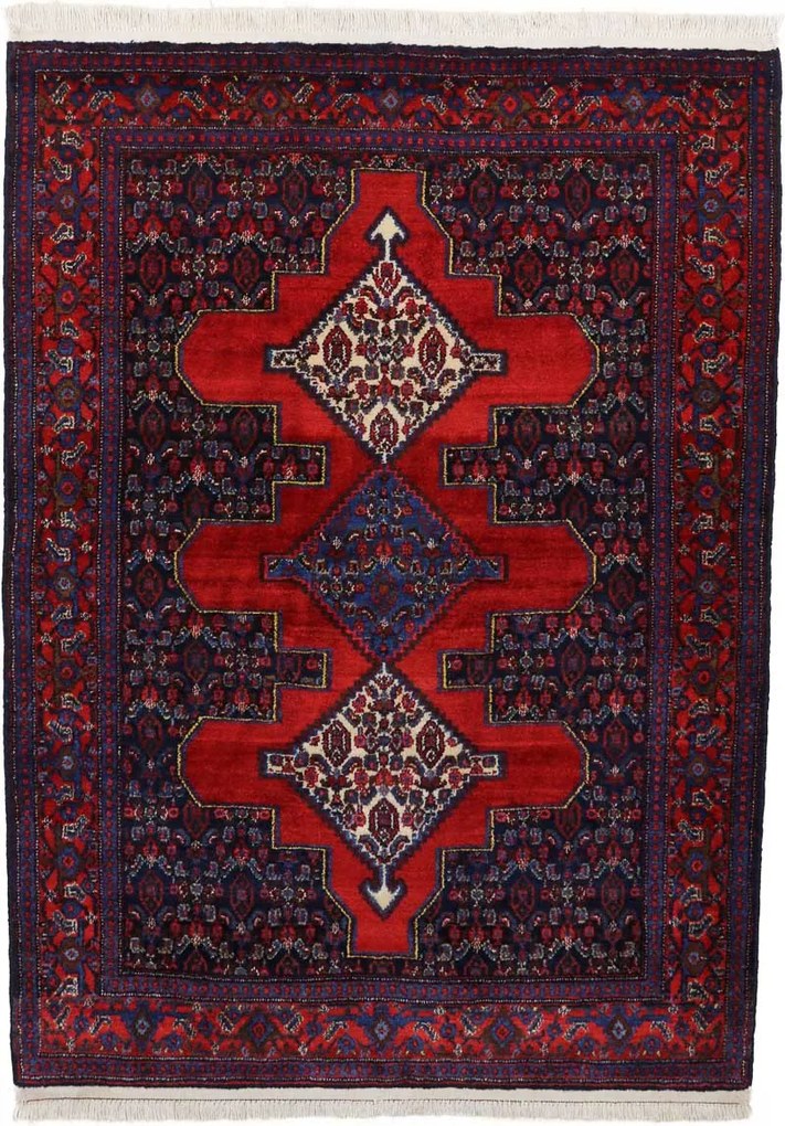 Senneh Tappeto persiano 160x110 Blu (Iran) Annodato A Mano