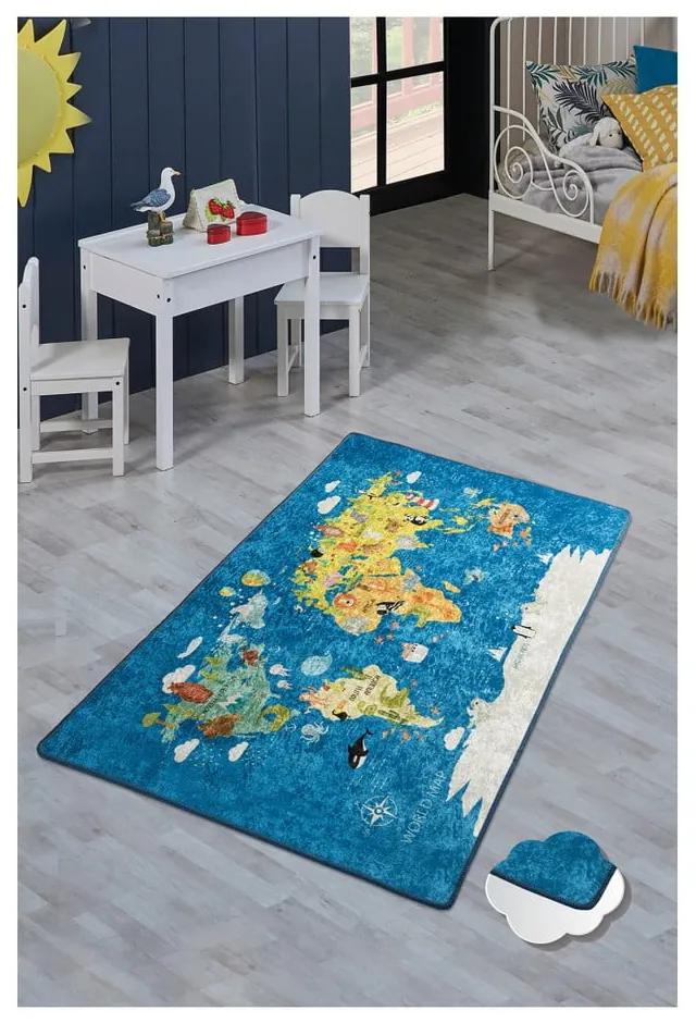 Tappeto per bambini , 100 x 160 cm World Map - Conceptum Hypnose