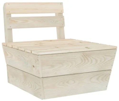 Set Divani da Giardino su Pallet 3 pz in Legno Abete Impregnato