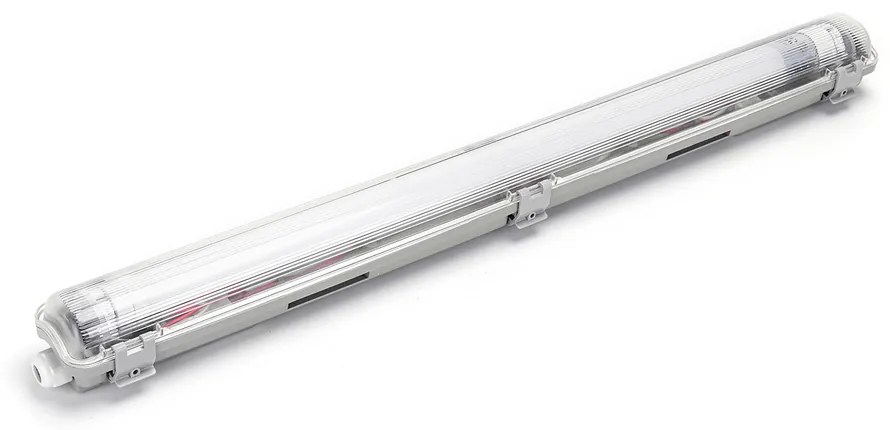Plafoniera stagna a 1 posto con Tubo Led G13 T8 incluso da 60cm IP65 Bianco neutro 4000K Aigostar