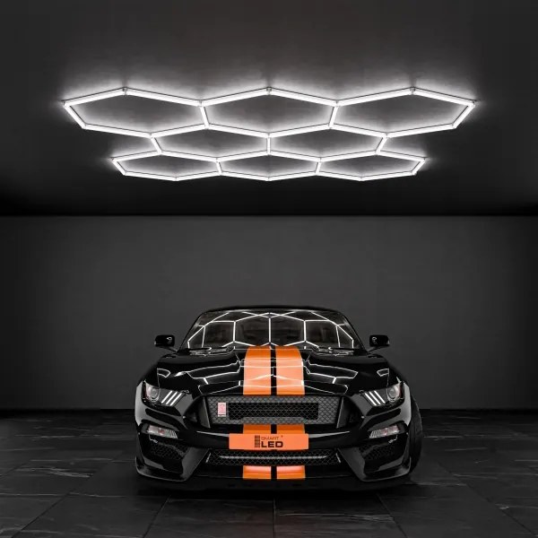 LED Plafoniera LED/350W/85-265V 6500K 313x298 cm CRI 90 IP44 bianca