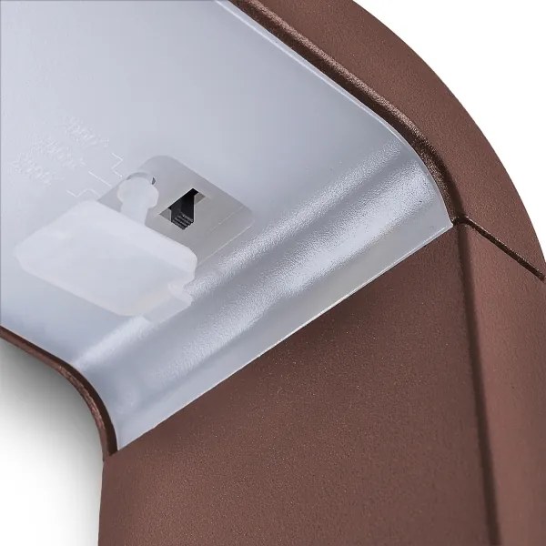 Brilagi - Lampada da esterno LED BARI LED/7W/230V 3000/4000/6000K marrone IP54 30 cm