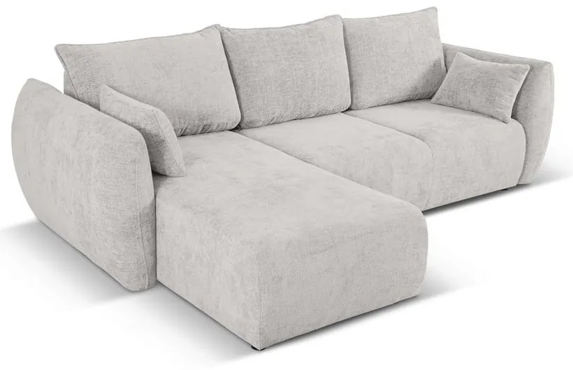 Divano angolare grigio chiaro (angolo sinistro) Matera - Cosmopolitan Design