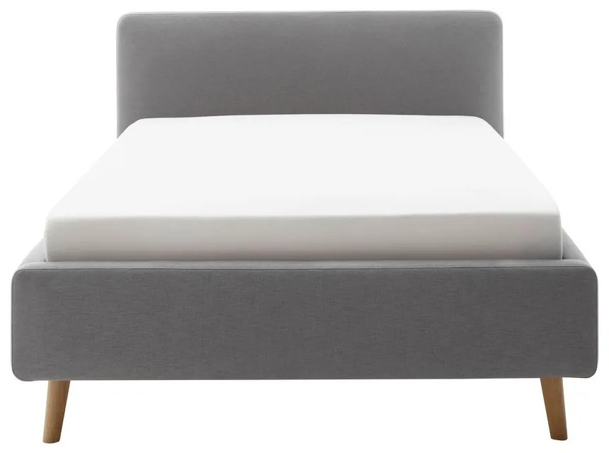Letto singolo imbottito grigio chiaro rete non inclusa 120x200 cm Mattis – Meise Möbel