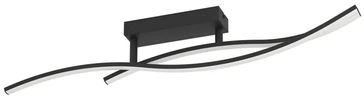 Plafoniera LED Grisolia nero IP20 bianco naturale EGLO