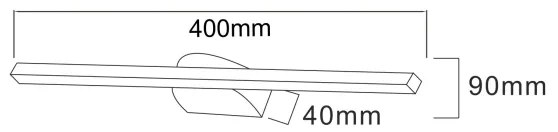 Zuma Line W89551-40BK - Lampada LED da quadro ARVI LED/12W/230V 40 cm nero