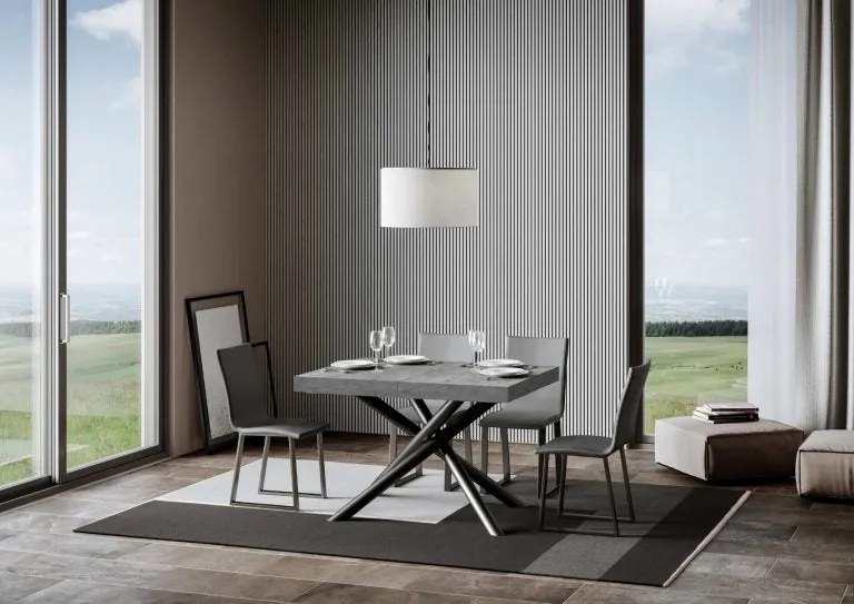 Tavolo allungabile Famas Premium Eleganza P.90, 90x160/264 cm Famas Premium / Cemento