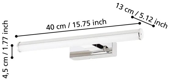 Eglo 97081 - Lampada LED per specchio da bagno VADUMI 1xLED/7,4W/230V