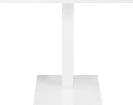 Tavolo bar ristorante 80x80 cm base bianca piano laminato Bianco frassino H 75
