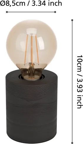 Eglo 900334 - Lampada da tavolo TURIALDO 1xE27/28W/230V
