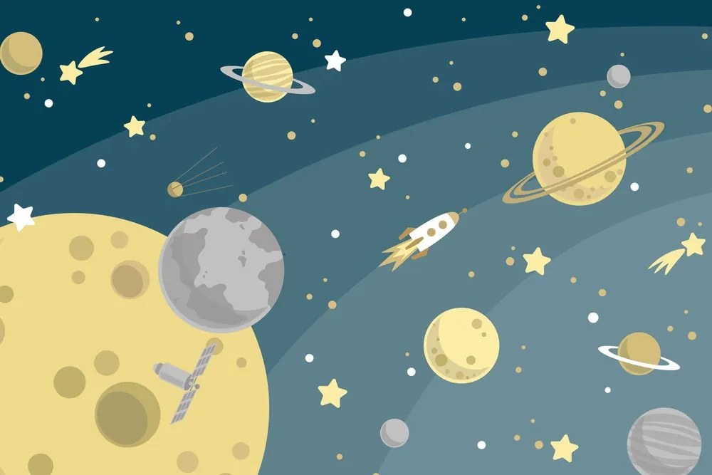 Stampa su tela – Viaggio straordinario nello spazio