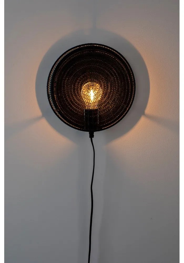 Lampada da parete nera Lea - White Label