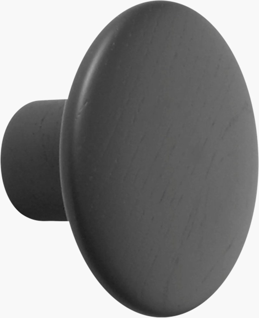 Gancio da parete in legno di quercia Dots, Ø 9 cm