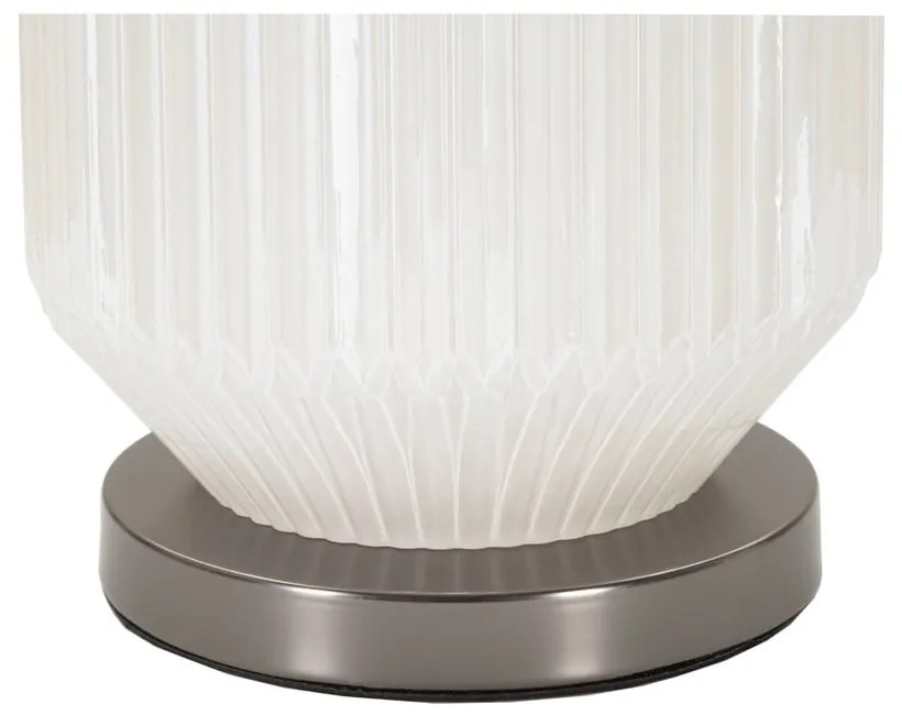 Lampada da tavolo grigia con paralume in tessuto (altezza 65 cm) Brighty - Mauro Ferretti