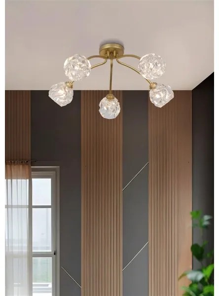 Searchlight 11525-5GO - Plafoniera ASTRAL 5xG9/33W/230V oro