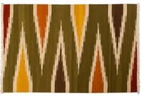 Tappeto moderno Miami, stile kilim, 100% cotone, multicoloree, 200x140cm