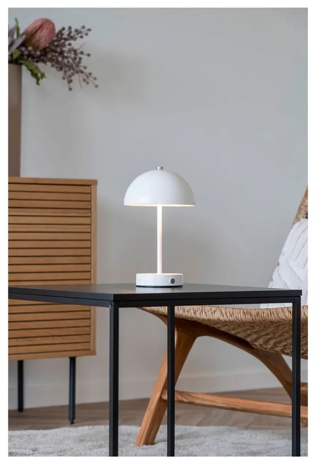 Lampada da tavolo a LED bianca (altezza 25 cm) Holt - House Nordic