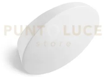 Patra applique da parete 1 luce attacco gx53 in gesso bianco l.13,3cm