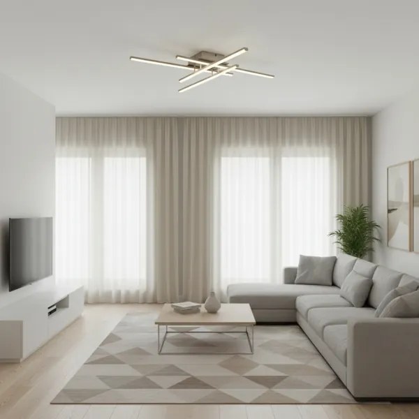 Brilagi - Plafoniera LED STRIPES LED/37W/230V argento