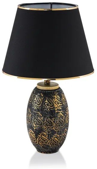 Lampada da tavolo RAMZES 1xE27/40W/230V nero/oro