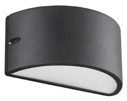 Applique per esterni LINUS 25x13 cm doppia emissione in alluminio Nero